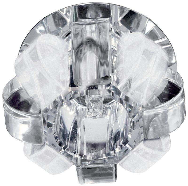 Светильник точечный DK31 CH/WHMWH JCD G9 40Вт 220В декор "корона" хром/прозр. матов. ЭРА C0043778