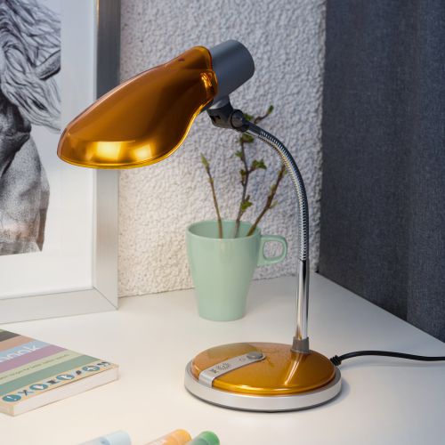 Светильник NE-301-E27-15W-OR настол. оранж. ЭРА C0044899