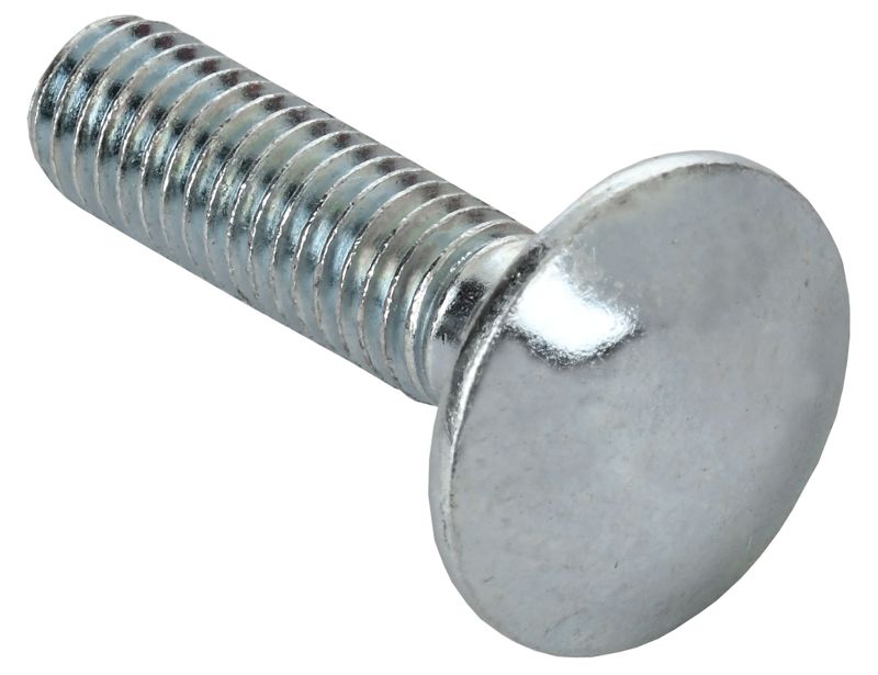 Болт с полусферической головкой и квадрат. подголовн.DIN 603 М6х40 HDZ (уп.100шт) IEK CMZ10-BPL-6-40-HDZ