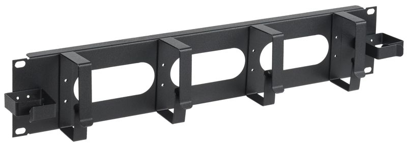 Органайзер кабельный 19 дюйм 2U 2 боковых горизонт. и 4 вертик. кольца черн. ITK CO05-2M6R