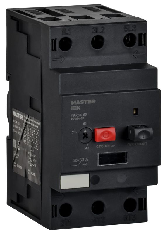 Пускатель ПРК64-63 In=64A Ir=40-63A Ue 660В KARAT IEK DMS22-63