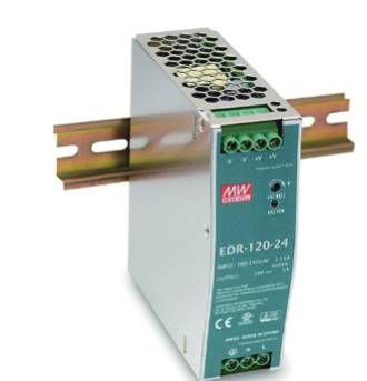 Источник питания на DIN-рейку 24 В5 А120 Вт MEANWELL I класс защиты 40х125х113мм VARTON EDR-120-24