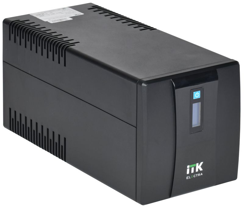 Источник бесперебойного питания ELECTRA ET 1.2кВ.А/720Вт с АКБ 2х7А.ч USB Schuko ITK EET-1200VA-1-002-S