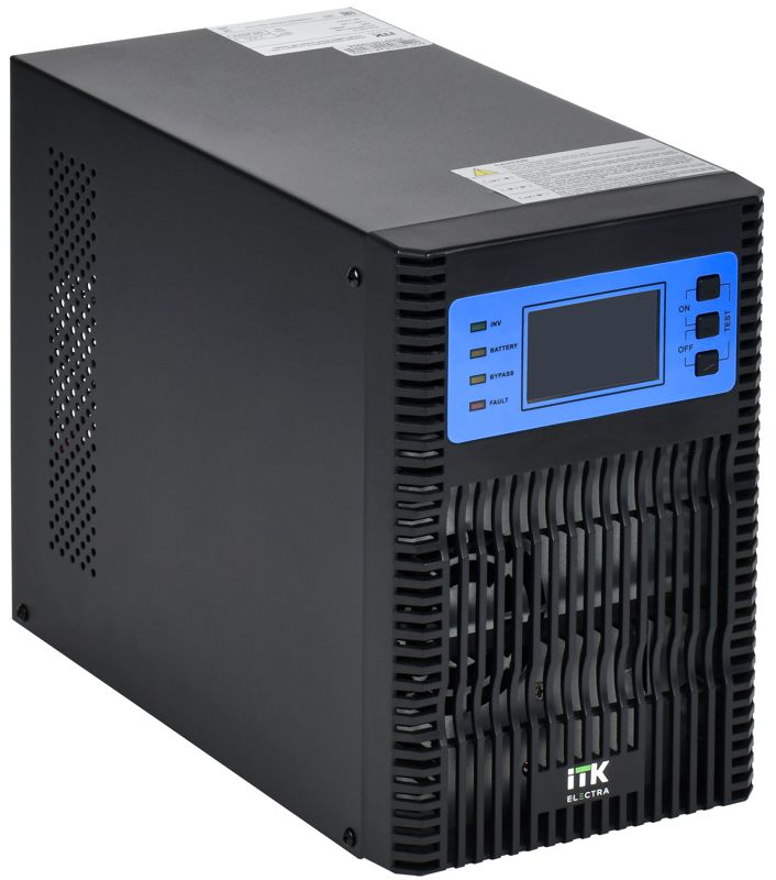 Источник бесперебойного питания ELECTRA OT 1кВ.А/1кВт LCD 36В DC без АКБ с регулир. ЗУ ITK EOT-0001KVA-1-L