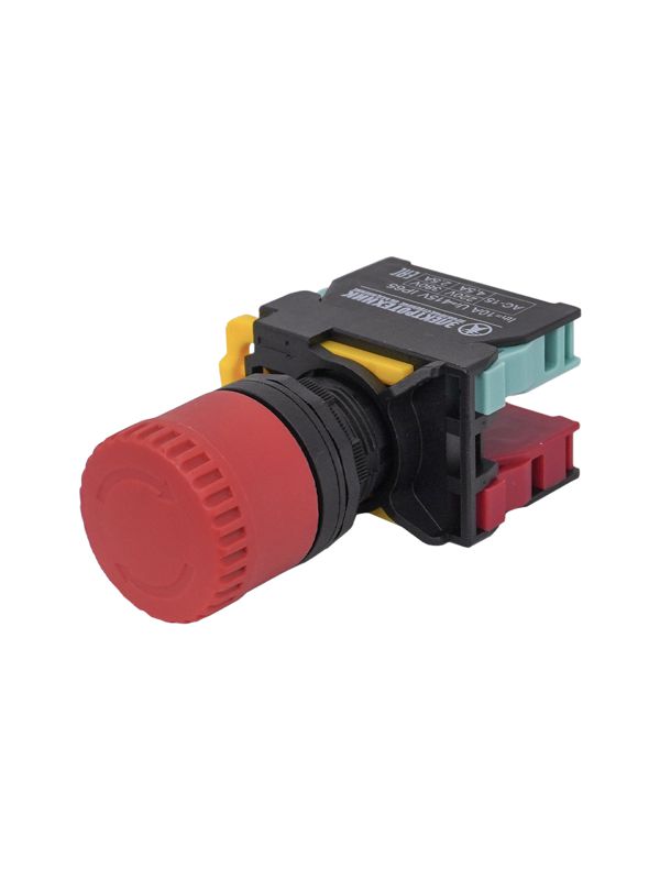 Выключатель кнопочный ВК22-ES445 1НО+1НЗ гриб с фиксацией 30мм d22мм IP65 красн. Электротехник ET020019