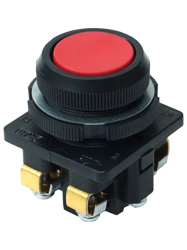Выключатель кнопочный КЕ-011 У3 исп.2 1НО+1НЗ цилиндр 10А IP40 660В красн. Электротехник ET502423
