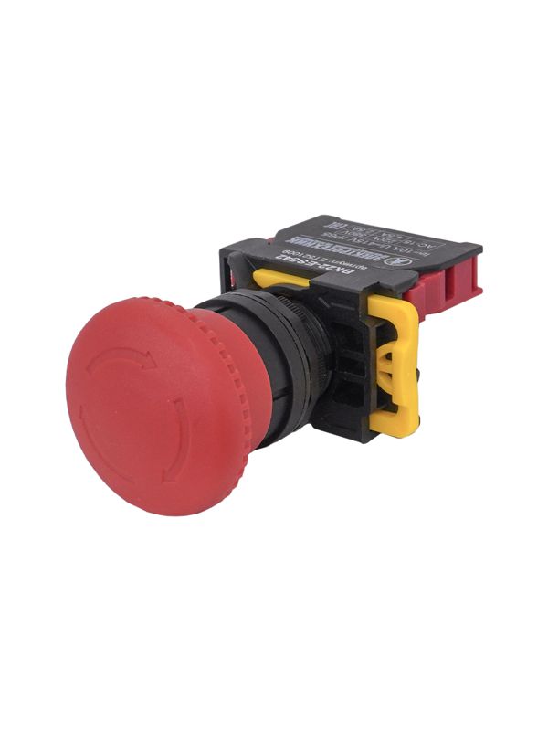 Выключатель кнопочный ВК22-ES542 1НЗ гриб с фиксацией 40мм d22мм IP65 красн. Электротехник ET521009