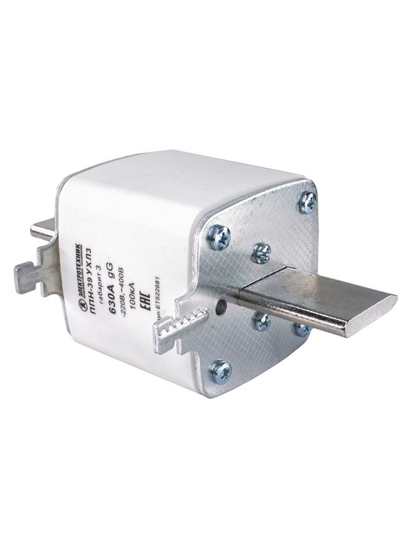 Вставка плавкая ППН-39 УХЛ3 630А габарит 3 IP00 Электротехник ET522681