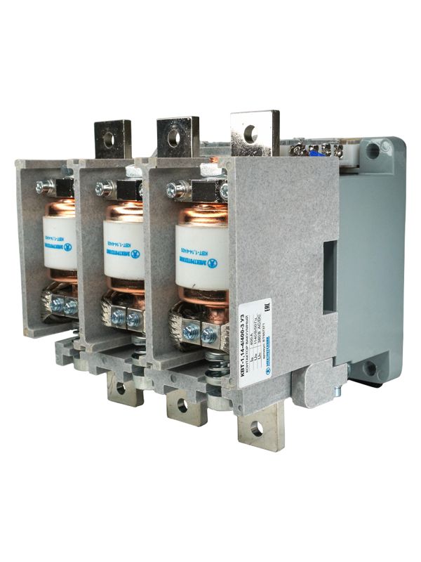 Контактор вакуумный КВТ-1.14-4/400-3 У3 3п 400А кат. 380В 4НО+3НЗ IP00 без реле Электротехник ET557371