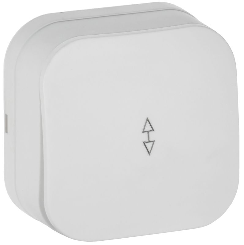 Выключатель проходной 1-кл. ОП GLORY ВСп10-1-0-ХБм 10А бел. матов. IEK EVH12-K01M-10