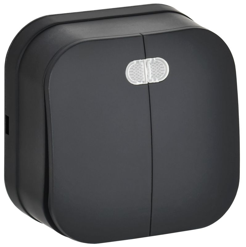 Выключатель 2-кл. ОП GLORY ВС20-2-1-ХЧм 10А с индикацией черн. матов. IEK EVH21-K02M-10