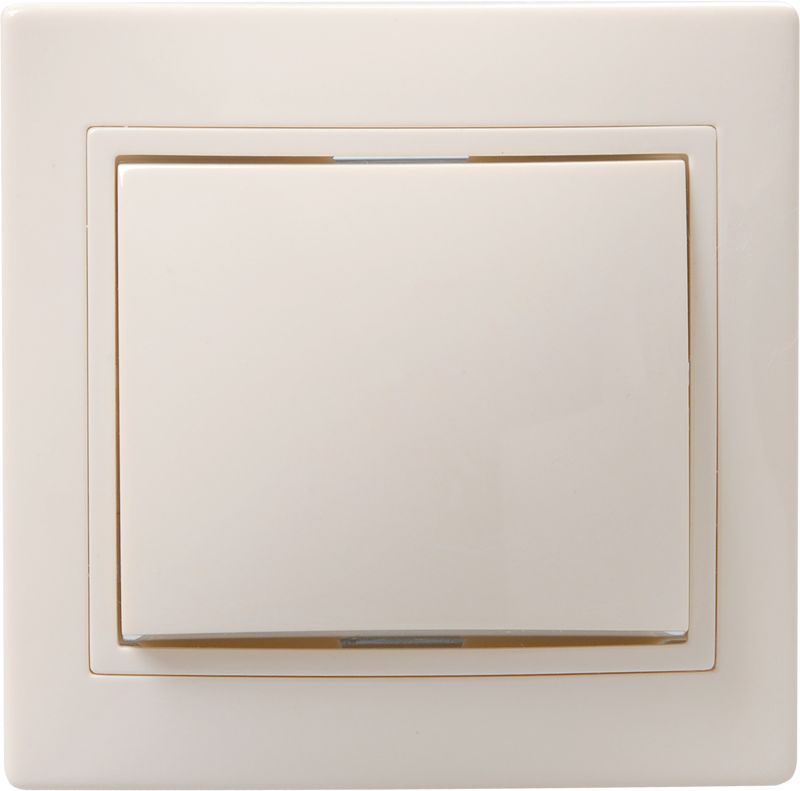 Выключатель кнопочный 1-кл. СП Кварта 10А IP20 ВСк10-1-0-ККм крем. GENERICA EVK13-K33-10-DM