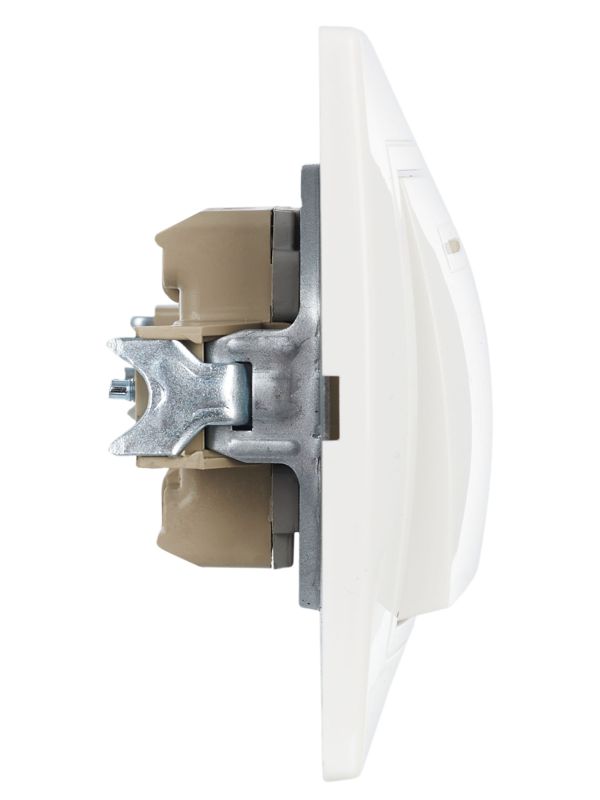 Выключатель 2-кл. СП Кварта 10А IP20 ВС10-2-1-КБ с индикацией бел. GENERICA EVK21-K01-10-DM