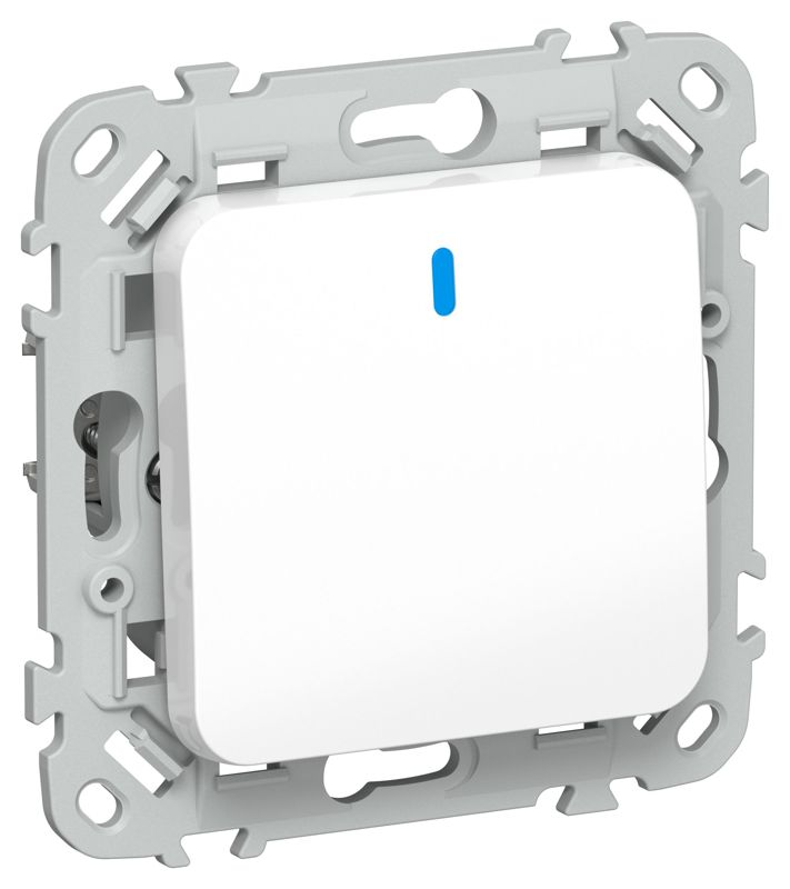 Выключатель проходной 1-кл. 2п СП FLITE ВС6/21-1-1-ФлБ 10А с индикацией механизм бел. IEK FI-V12-1-10-1-2-K01