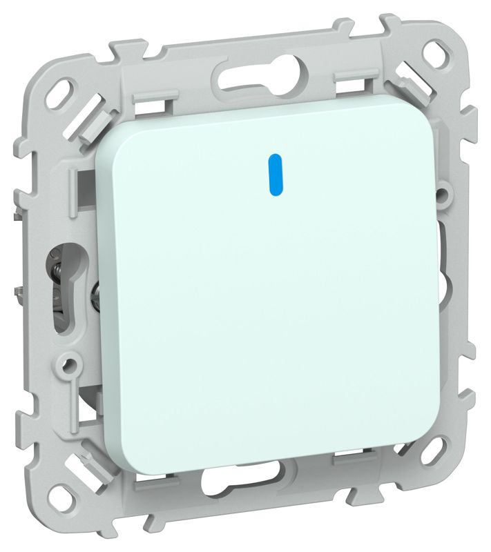 Выключатель проходной 1-кл. СП FLITE ВС61-1-1-ФлХЛ 10А с индикацией механизм холод. лед IEK FI-V12-1-10-1-K94