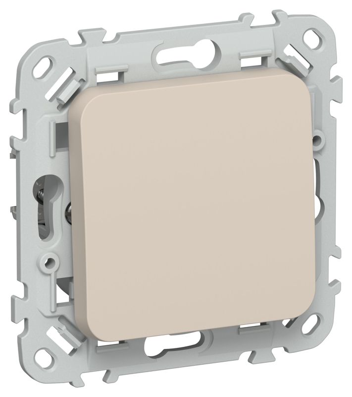 Выключатель кнопочный 1-кл. СП FLITE ВС11-2-0-ФлЛ 10А механизм льняной IEK FI-V14-0-10-1-K88