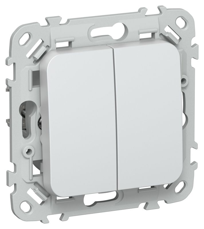 Выключатель жалюзи СП FLITE ВЖ52-2-0-ФлЖ 10А механизм жемчуж. IEK FI-V15-0-10-1-K36