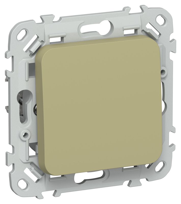 Выключатель кнопочный проходной 1-кл. СП FLITE ВС61-2-0-ФлО 10А механизм олив. IEK FI-V18-0-10-1-K26