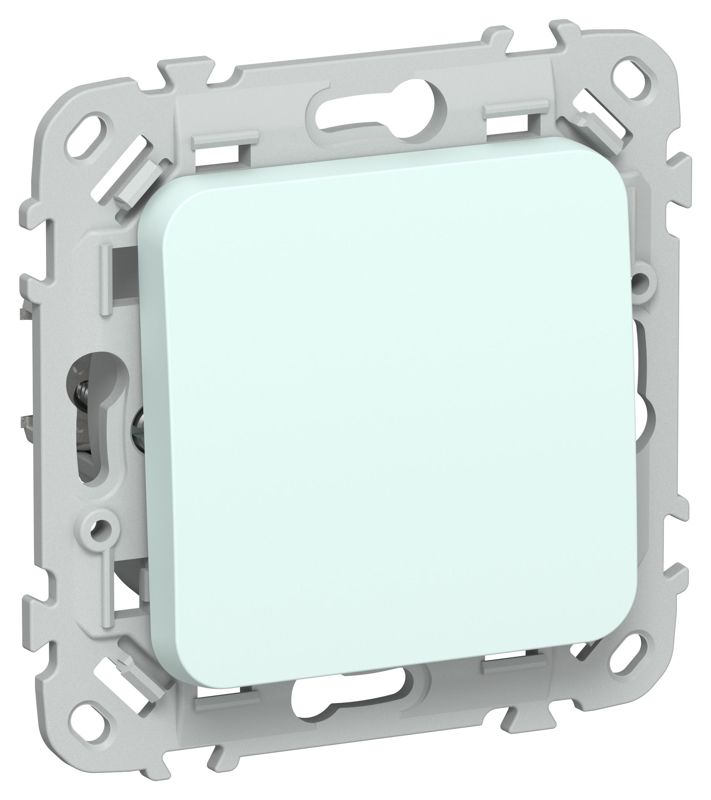 Выключатель кнопочный проходной 1-кл. СП FLITE ВС61-2-0-ФлХЛ 10А механизм холод. лед IEK FI-V18-0-10-1-K94