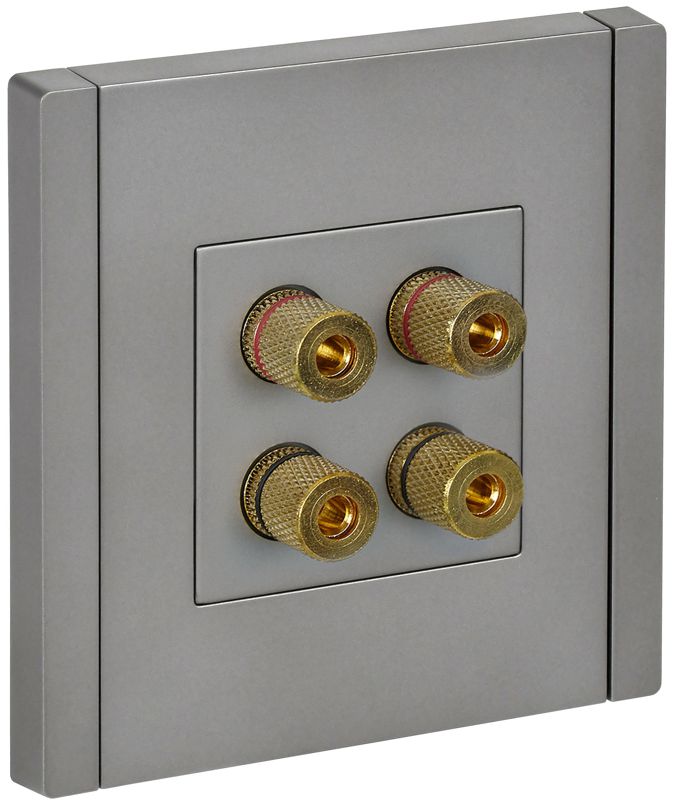 Аудиорозетка 4-м FORTE&PIANO FP539 сталь IEK FP-S40-K46