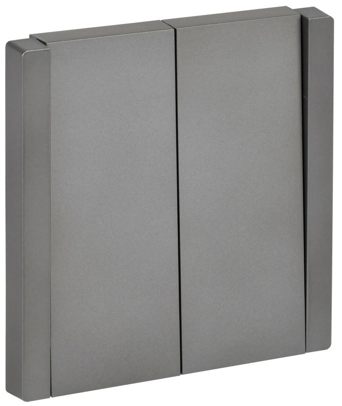 Выключатель перекрестный 2-кл. СП FORTE&PIANO 10А FP509 сталь IEK FP-V23-0-10-1-K46