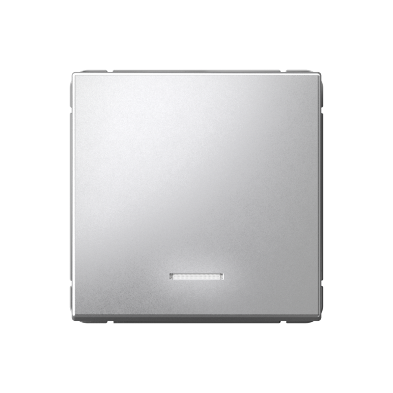 Выключатель кнопочный 1-кл. ArtGallery 10А с подсветкой механизм алюм. SE GAL000316