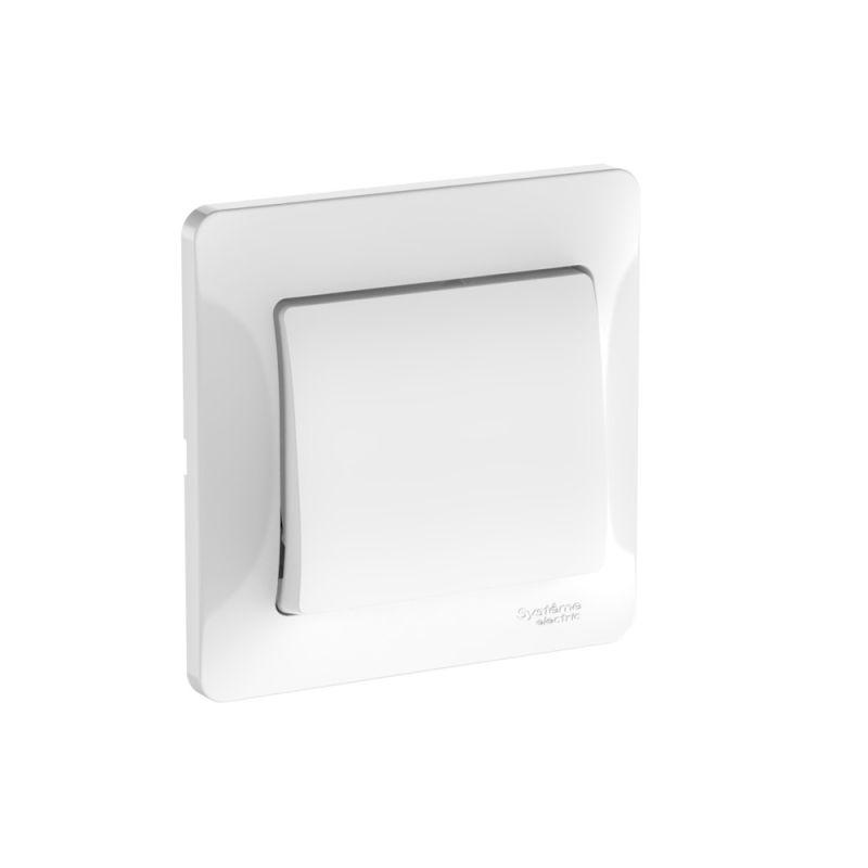 Выключатель 1-кл. Glossa (сх. 1) 10AX быстрозажим. клем. в сборе бел. SE GSL000112S