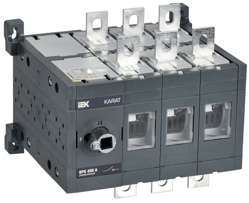 Выключатель-разъединитель ВРК 3п 400А реверс. без рукоятки KARAT IEK KA-VR20-3-0400