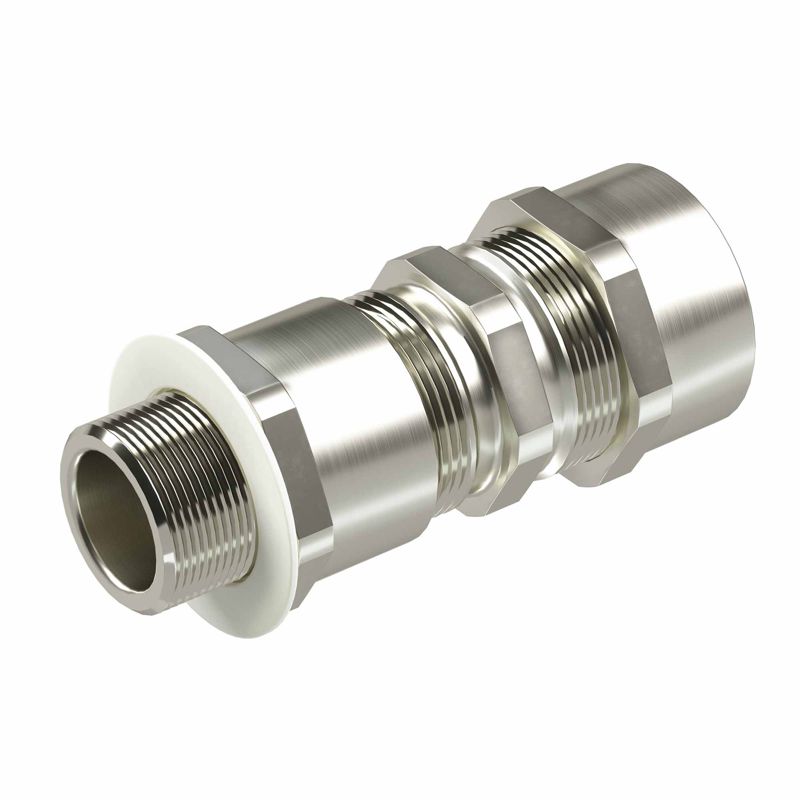 Ввод кабельный серии КА для бронир. кабеля М63х1.5 d38.8-47мм D45-53мм никелированная латунь IP66/IP68 DKC KA7MHK