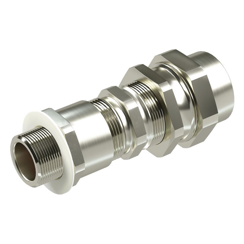 Ввод кабельный взрывозащ. серии КАС для бронир. кабеля М32х1.5 D17.8-25мм D21-31мм присоединительная резьба GAS 11/4дюйм IP66/68 никелир. латунь DKC KAC4M5GHK