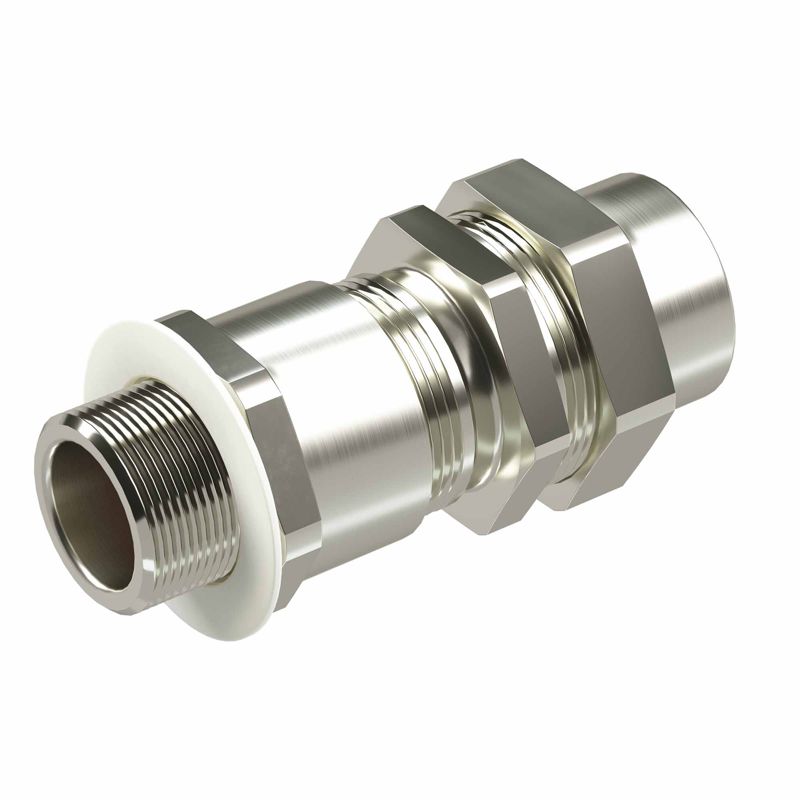 Ввод кабельный взрывозащ. универс. КАЕС для бронир. и небронир. кабеля М32х1.5 d17.8-25мм присоединит. резьба GAS 1дюйм IP66/68 никелир. латунь DKC KAEC4M4GHK