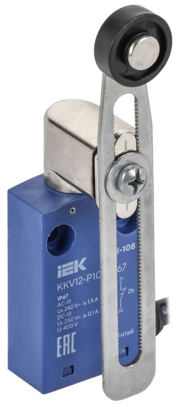 Выключатель концевой C6N-108 IP67 регулир. рычаг с роликом IEK KKV12-P108-1-67