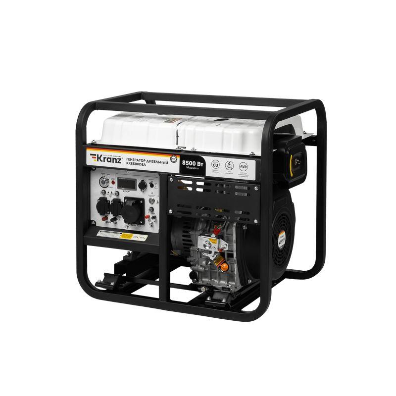 Генератор дизельный KR8500DEA 8.5кВт 230В 16л коннектор автоматики электростартер Kranz KR-16-1315