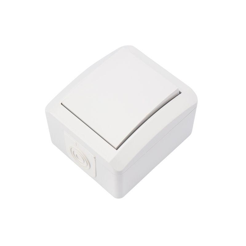 Выключатель 1-кл. ОП INDUSTRIAL IP54 бел. Kranz KR-78-0834