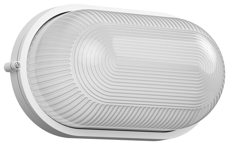 Светильник НПП 1201 100Вт E27 IP54 бел. овал IEK LNPP0-1201-1-100-K01