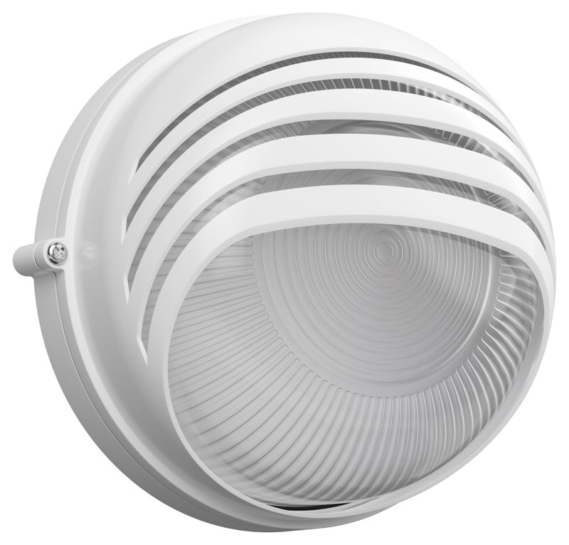 Светильник НПП 1307 60Вт E27 IP54 бел. круг ресничка IEK LNPP0-1307-1-060-K01