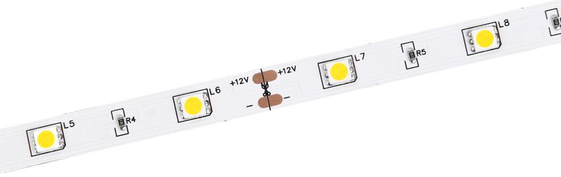 Лента светодиодная LED LSR-5050W30-7.2-IP20-12В (уп.5м) IEK LSR2-2-030-20-3-05