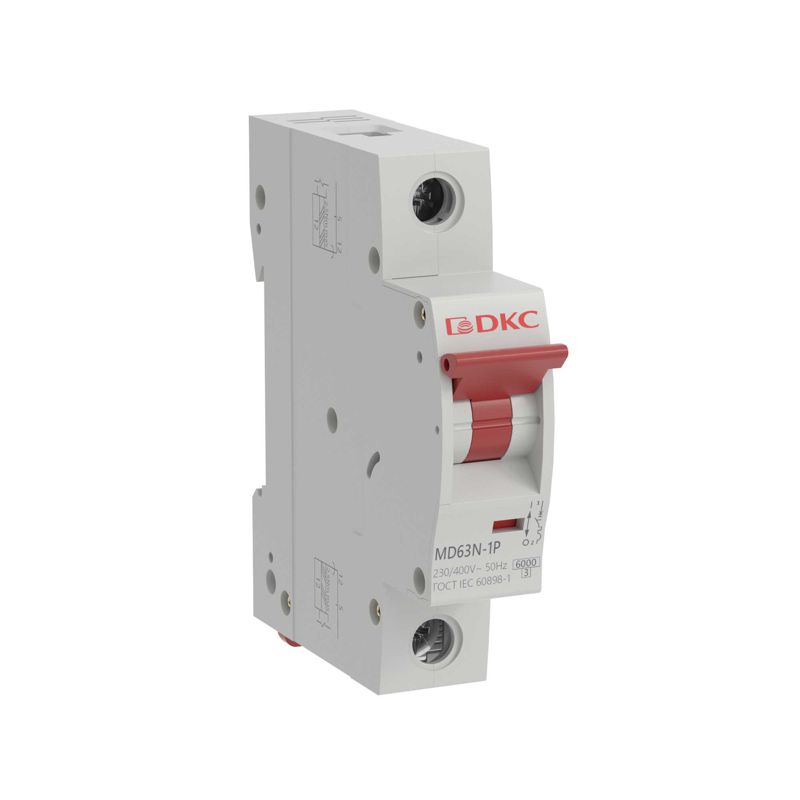 Выключатель автоматический модульный 1п D 32А 6кА YON max MD63N DKC MD63N-1PD32