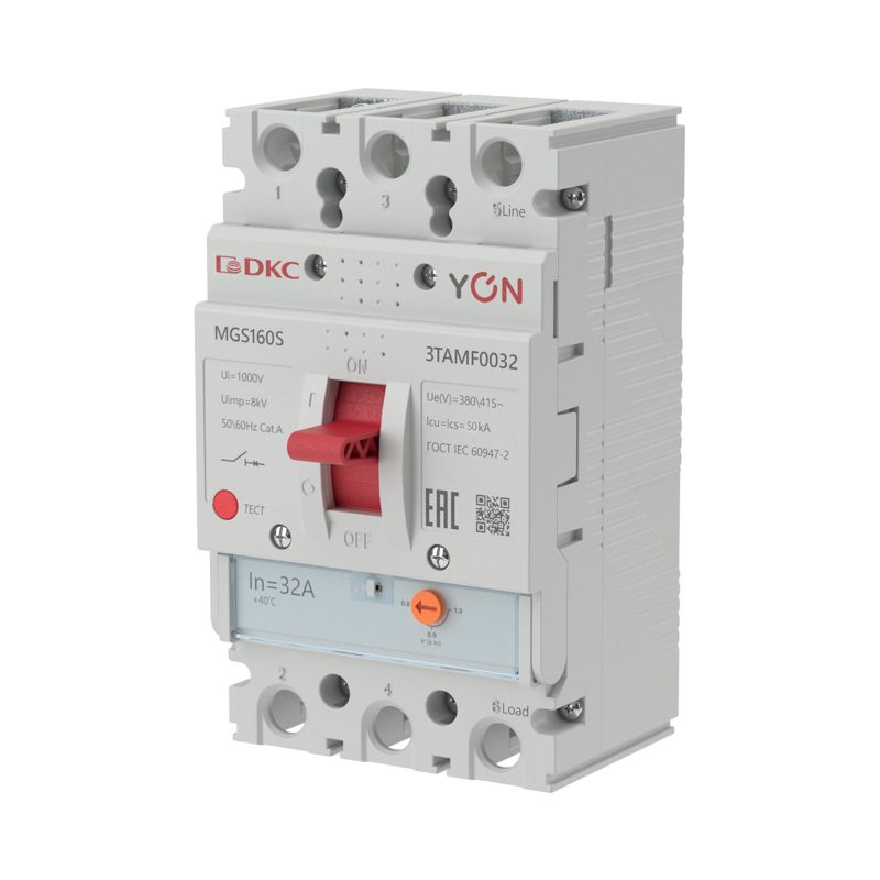 Выключатель автоматический 3п 25 6-32А 50кА MGS160S YON MGS160S-3TAMF0032
