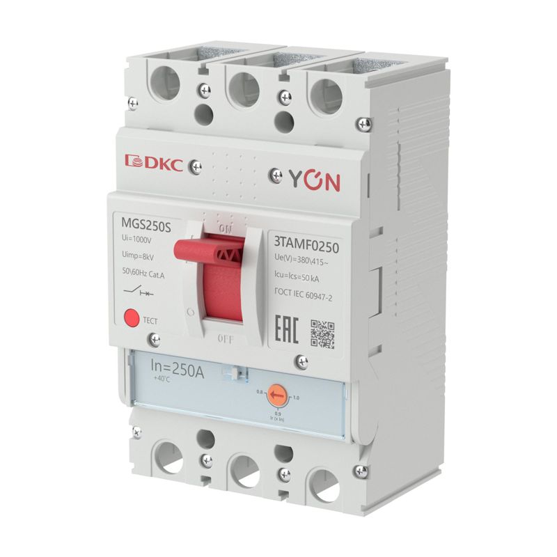 Выключатель автоматический 3п 200-250А 50кА MGS250S YON MGS250S-3TAMF0250