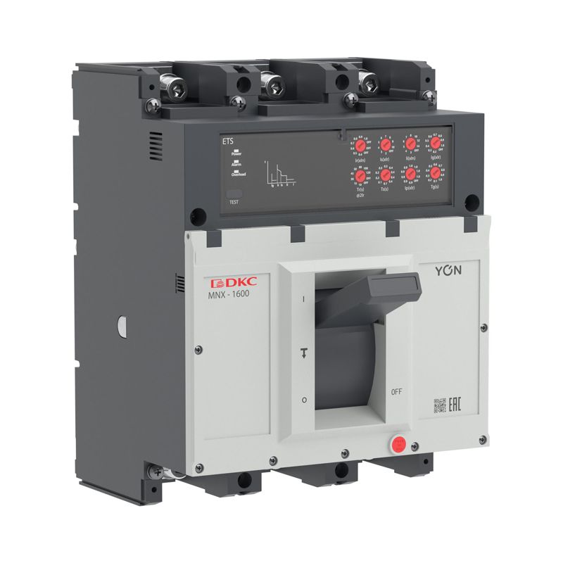 Выключатель автоматический 3P 800А 100кА pro MNX1600H при AC415V расцепитель ETS YON MNX1600H3PETS0800