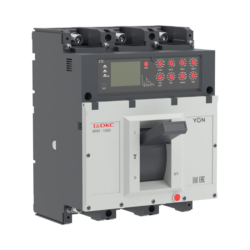 Выключатель автоматический 3P 800А 100кА pro MNX1600M при AC415V расцепитель ETE YON MNX1600M3PETE0800