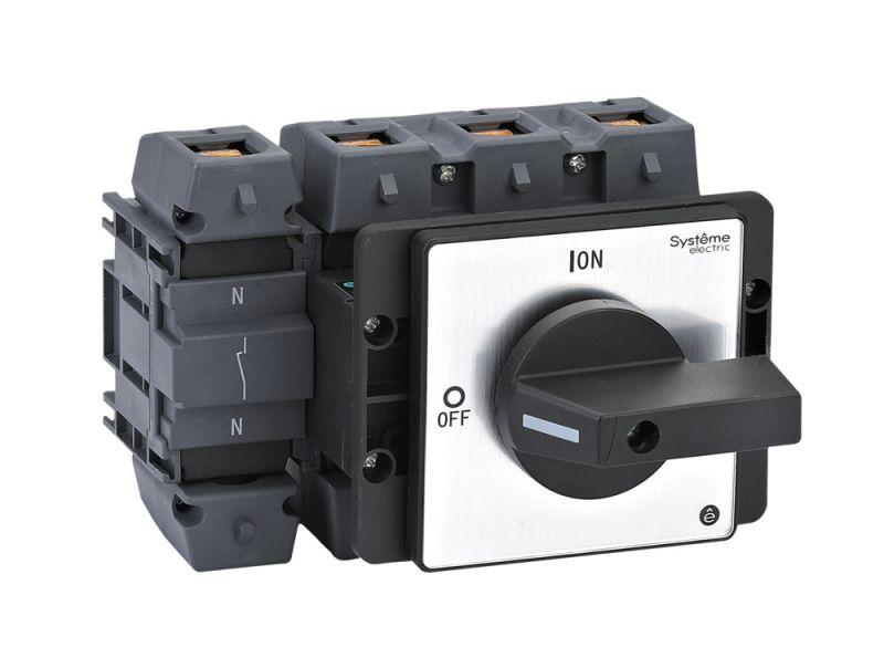 Выключатель-разъединитель 4п 175А IP20 с черн. рукоят. на дверцу 4 винтами SE MSD175420B