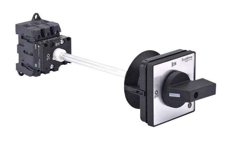 Выключатель-разъединитель 3п 25А IP20 с черн. выносн. рукоят. на дин-рейке/плате SE MSD25340B