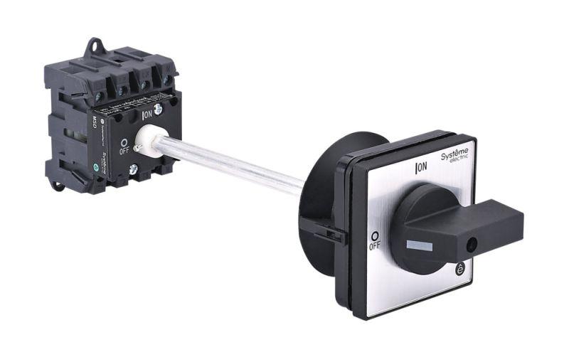 Выключатель-разъединитель 4п 25А IP20 с черн. выносн. рукоят. на дин-рейке/плате SE MSD25440B