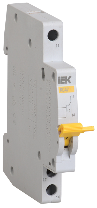 Контакт дополнительный КС-47(OF) на DIN-рейку IEK MVA00D-KS-1
