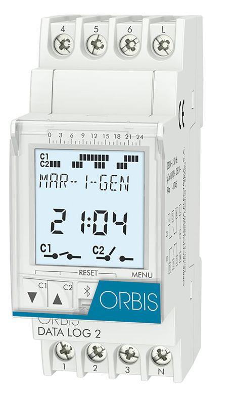 Реле времени цифровое DATA LOG-2 2 канала ORBIS OB175012