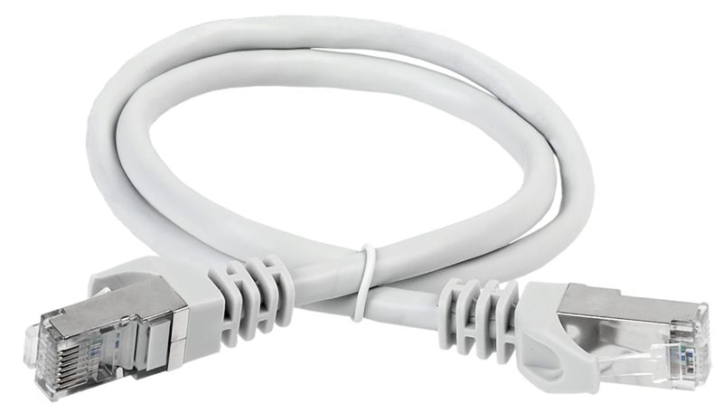 Патч-корд кат.6A S/FTP LSZH 5м сер. ITK PC01-C6ASL-5M