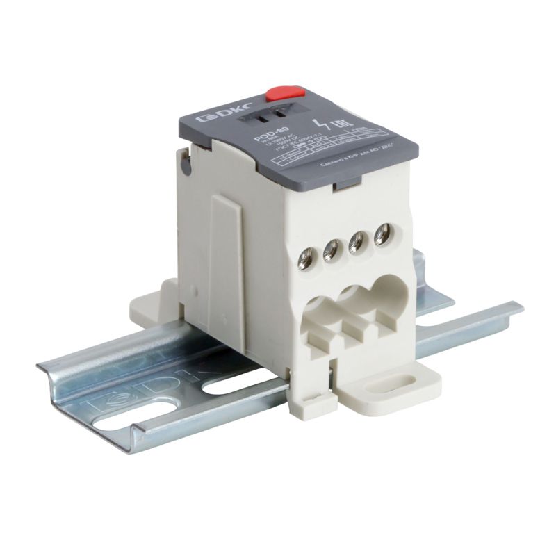 Блок распределительный винтовой зажим 3х16кв.мм 4х6кв.мм DKC POD-80