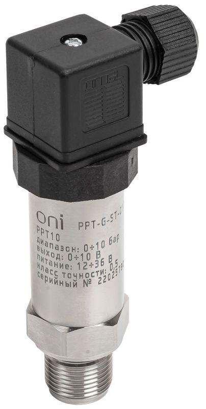 Преобразователь давления PPT10 0.5% 0-10Бар 0-10В M20 DIN43650 ONI PPT-G-ST-010-0-10-3-2